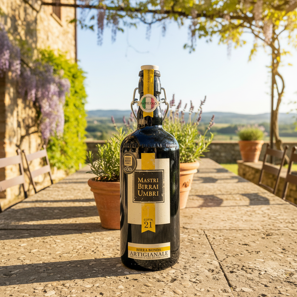 Mastri Birrai Umbri Birra Bionda 75cl - jardim de villa umbria