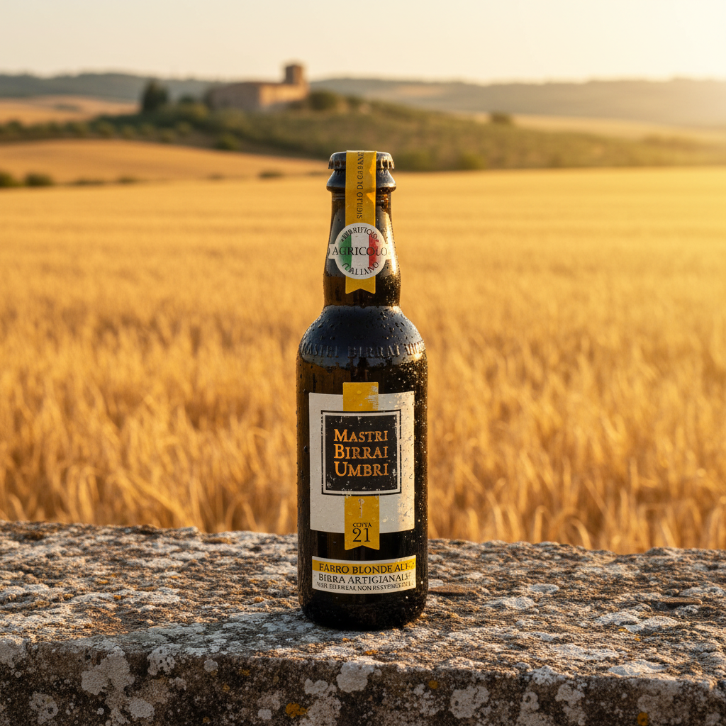 Mastri Birrai Umbri Farro Blonde Ale - colheita de espelta na Úmbria
