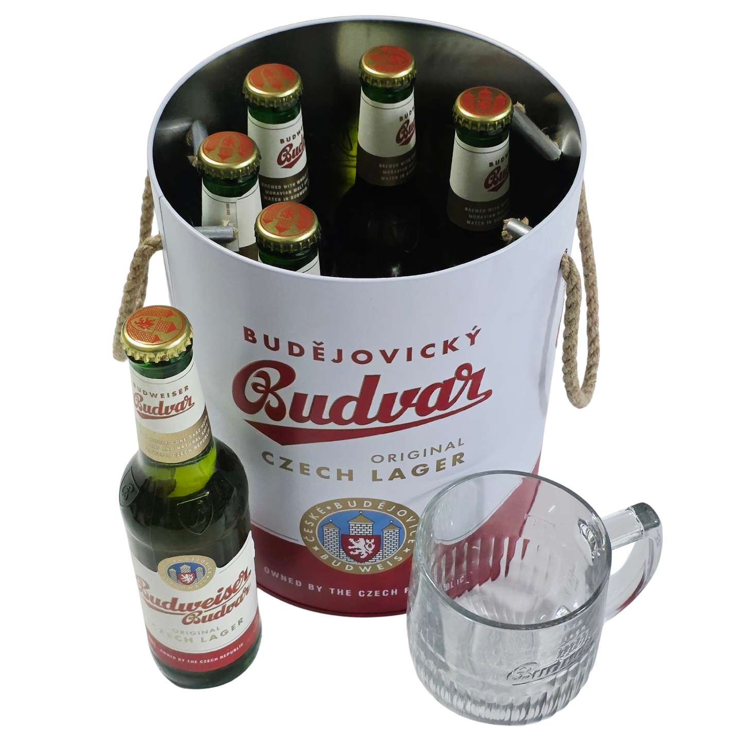 Pack Budweiser Budvar – 6 Cervejas + Caneca + Balde de Gelo