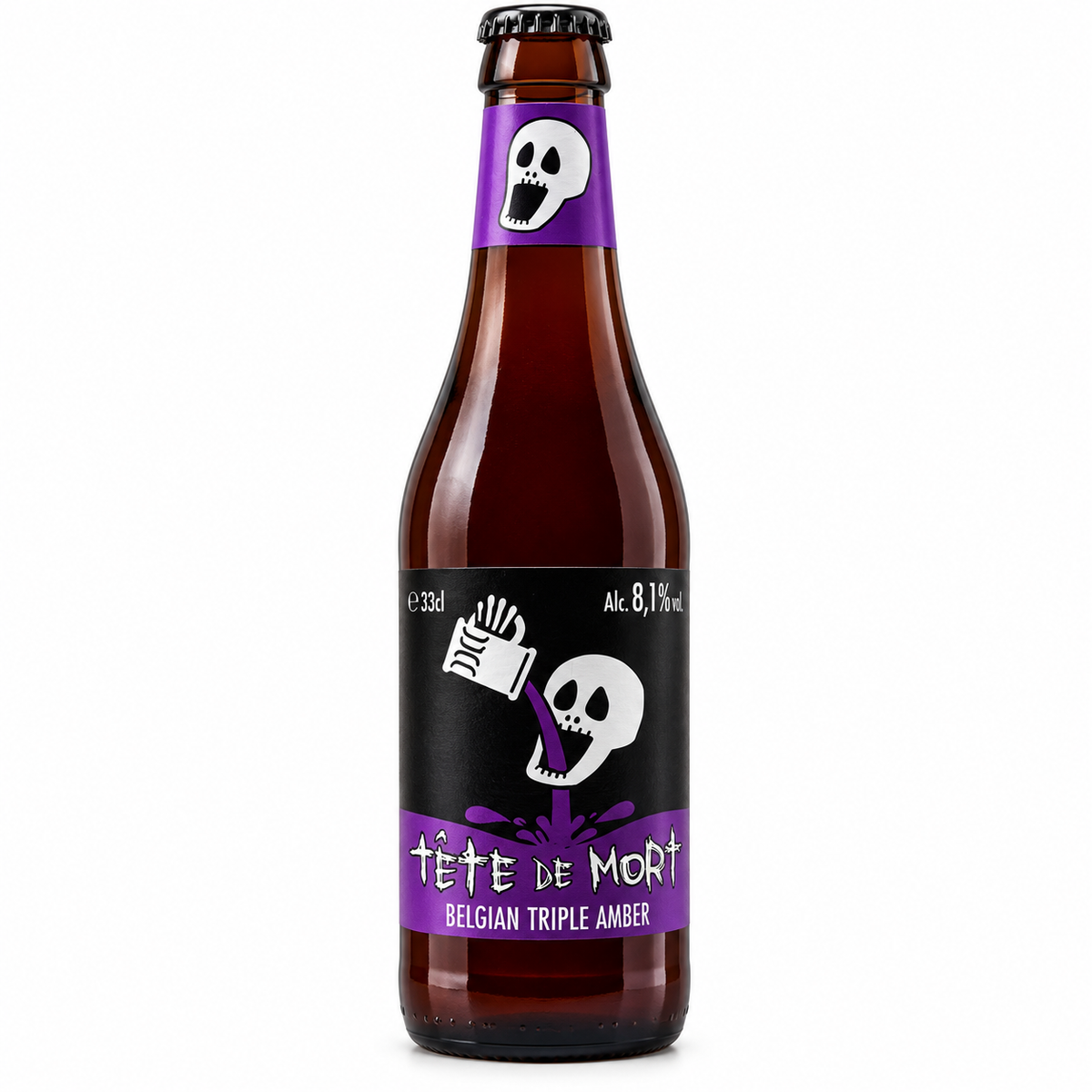 Tête de Mort Belgian Triple Amber 33 cl (rótulo roxo)
