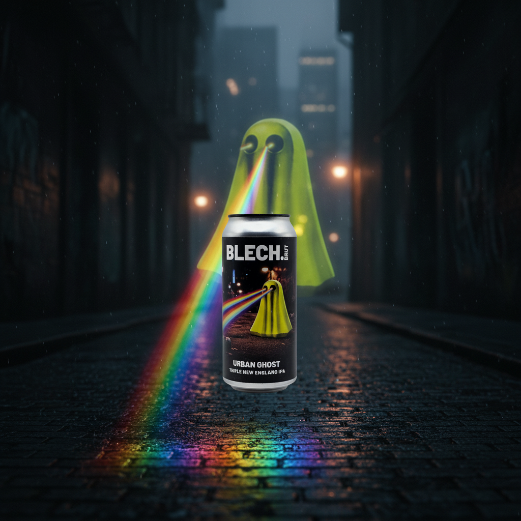 Blech Bru Urban Ghost - rua urbana noir às 3 da manhã