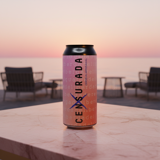 Censurada Cerveja Artesanal - pôr do sol na praia