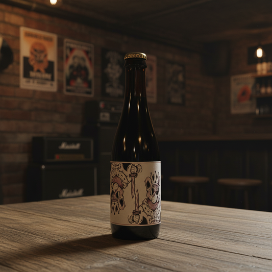 Cerveja com caveiras - bar punk rock