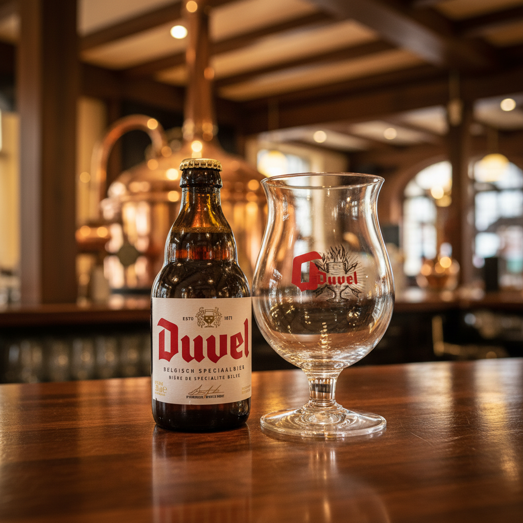 Conjunto Duvel - garrafa e copo