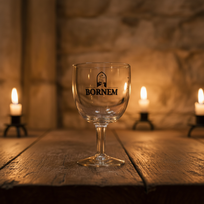 Copo Bornem vazio - abadia belga serena