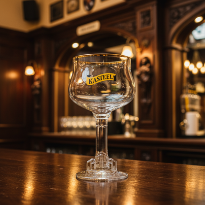 Copo Kasteel vazio - cervejaria de castelo refinada