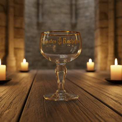 Copo Trappistes Rochefort vazio - mosteiro trapista belga