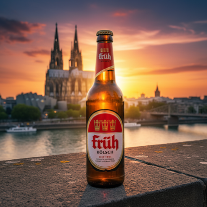 Früh Kölsch - Catedral de Colónia sem copos