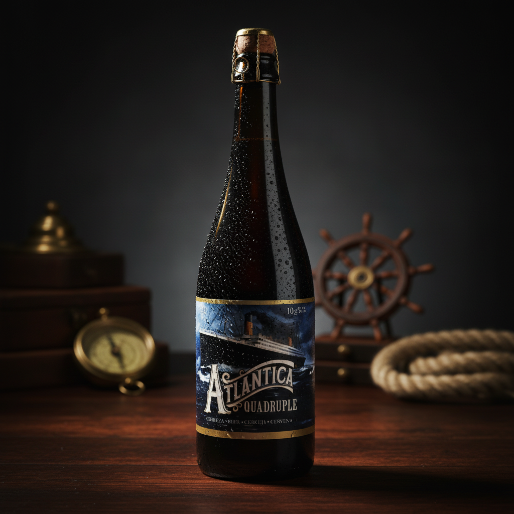 Garrafa Atlântica Quadruple - estilo premium vintage