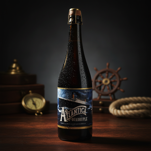 Garrafa Atlântica Quadruple - estilo premium vintage