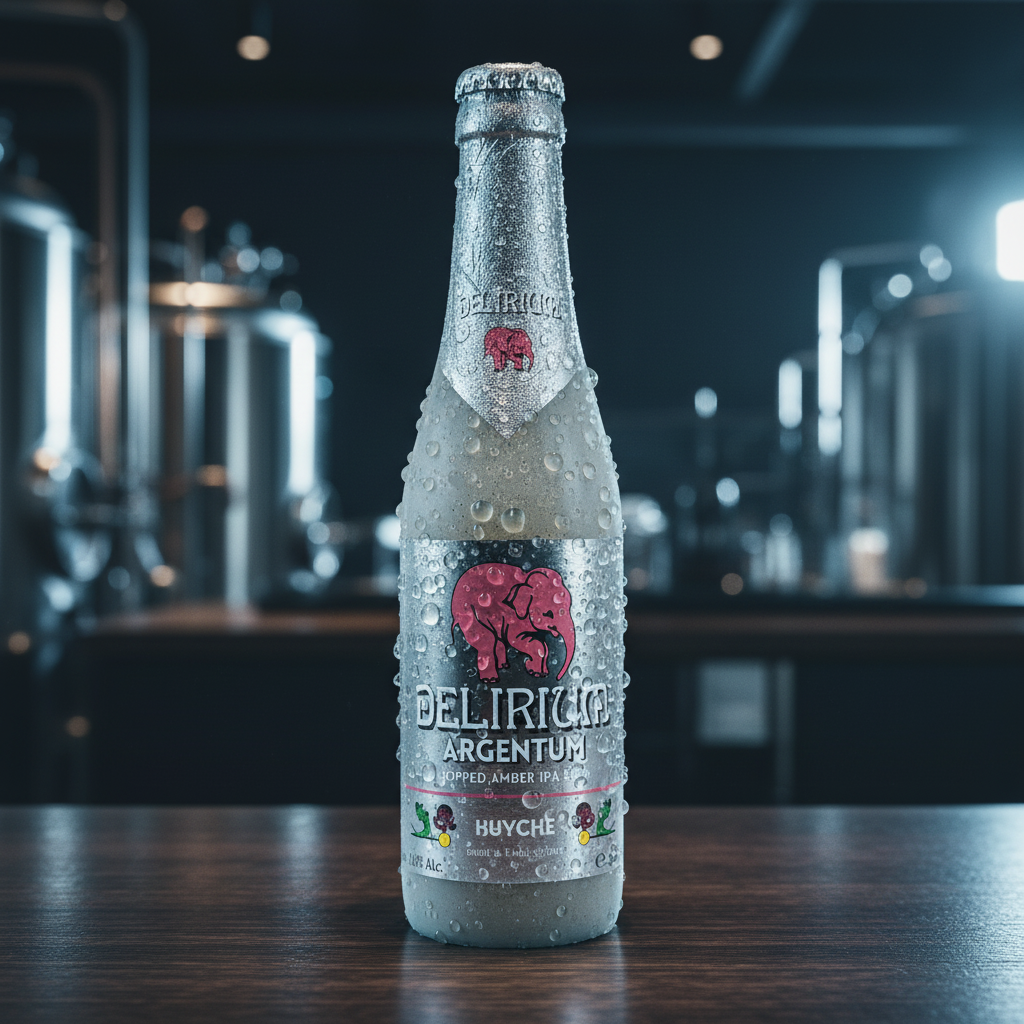 Garrafa Delirium Argentum gelada