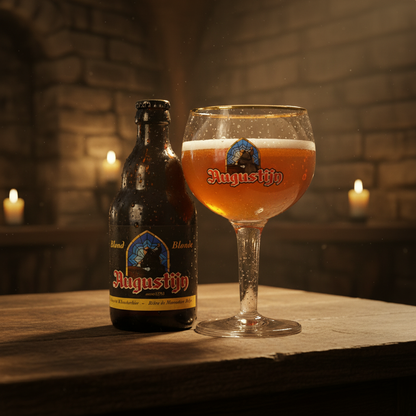 Garrafa e copo Augustijn - ambiente monástico medieval