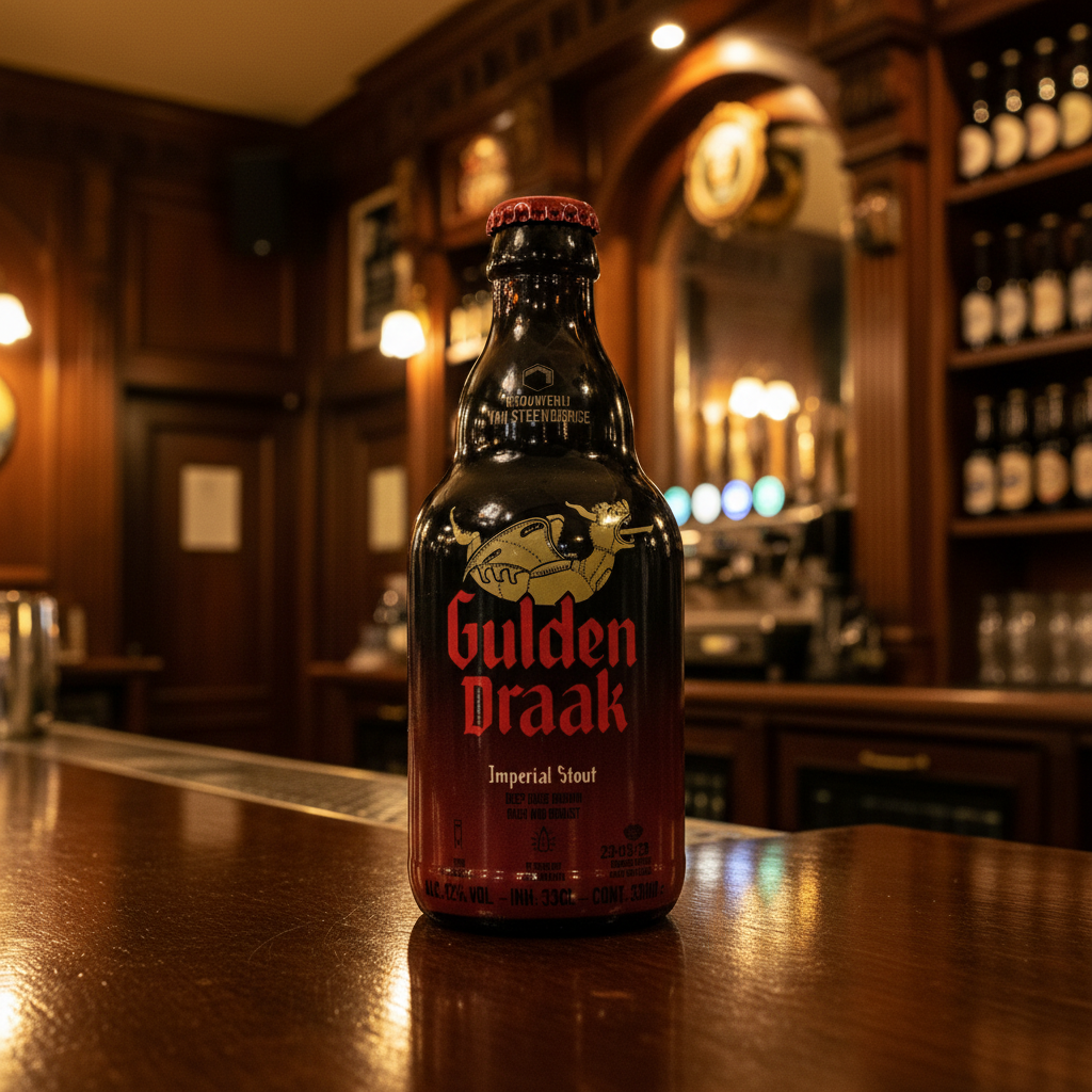 Garrafa Gulden Draak Imperial Stout - corrigida