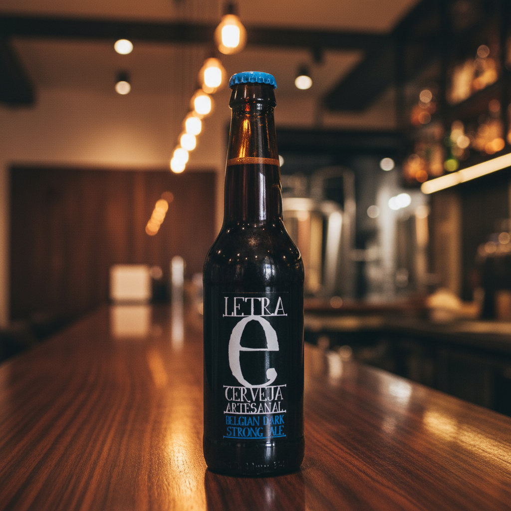 Garrafa Letra E Belgian Dark Strong Ale