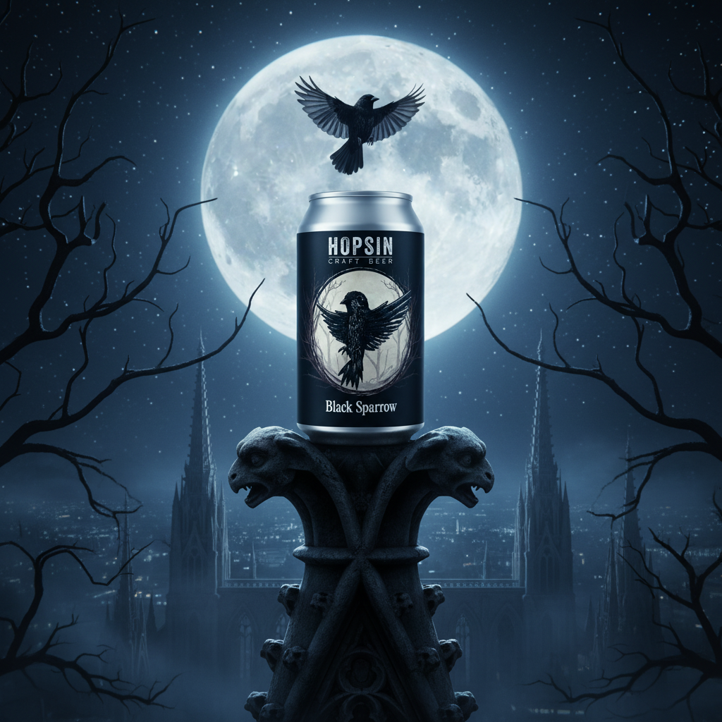Hopsin Black Sparrow - catedral gótica à meia-noite