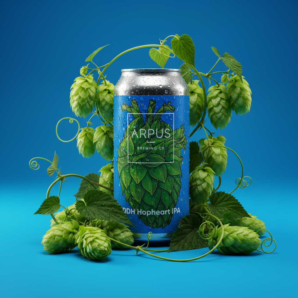 Lata Arpus DDH Hopheart - composição botânica com lúpulo