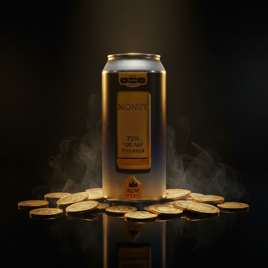 Lata Money - composição luxuosa com ouro