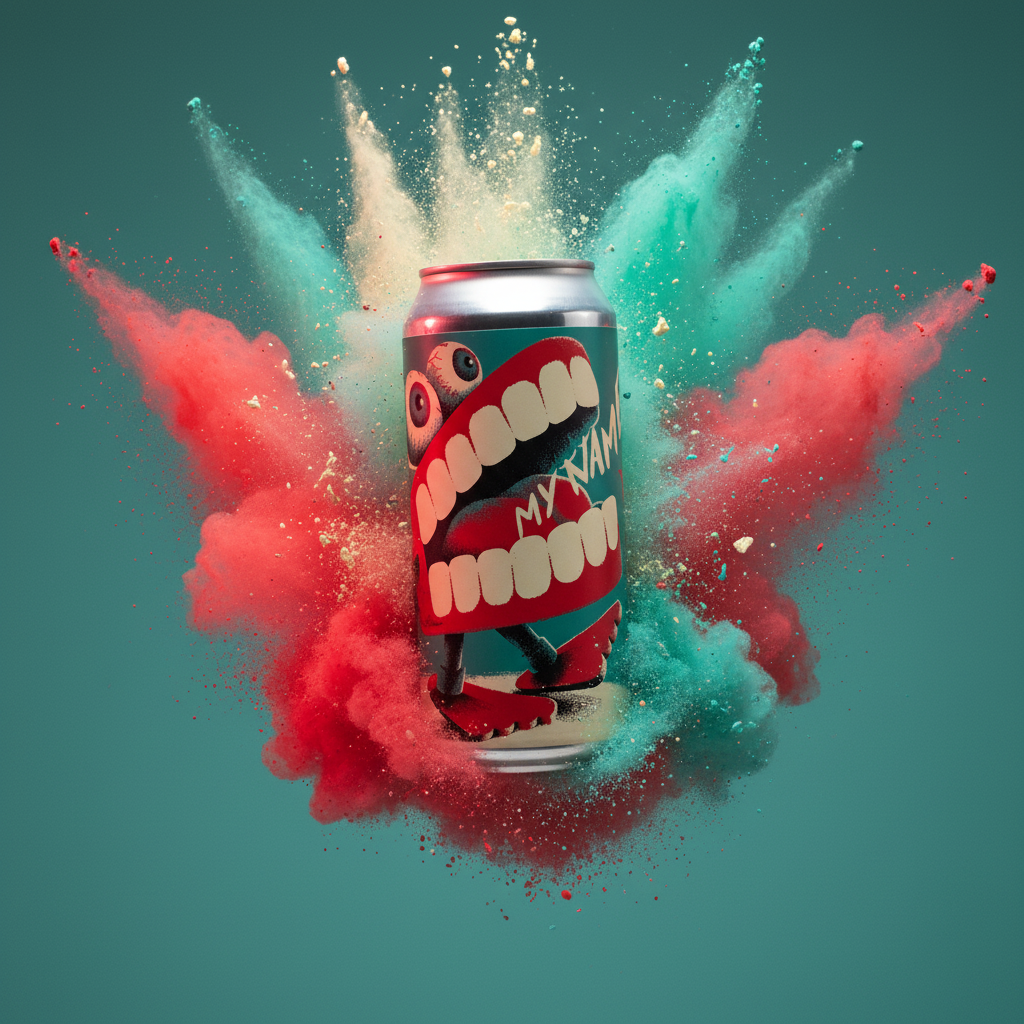 Lata Say My Name - explosão de cores pop art