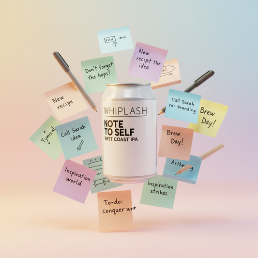 Lata Whiplash Note to Self - tema notas criativas