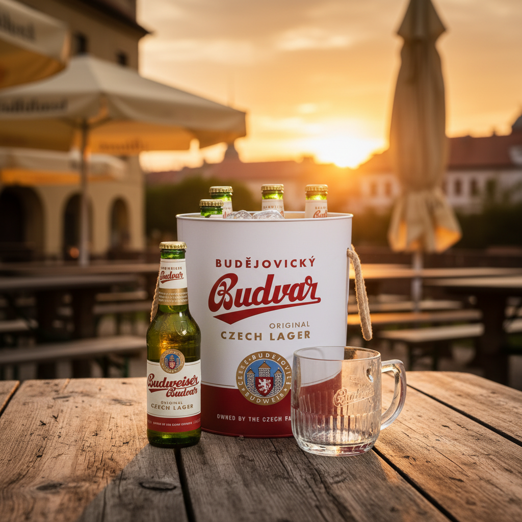 Pack Budweiser Budvar - beer garden checo