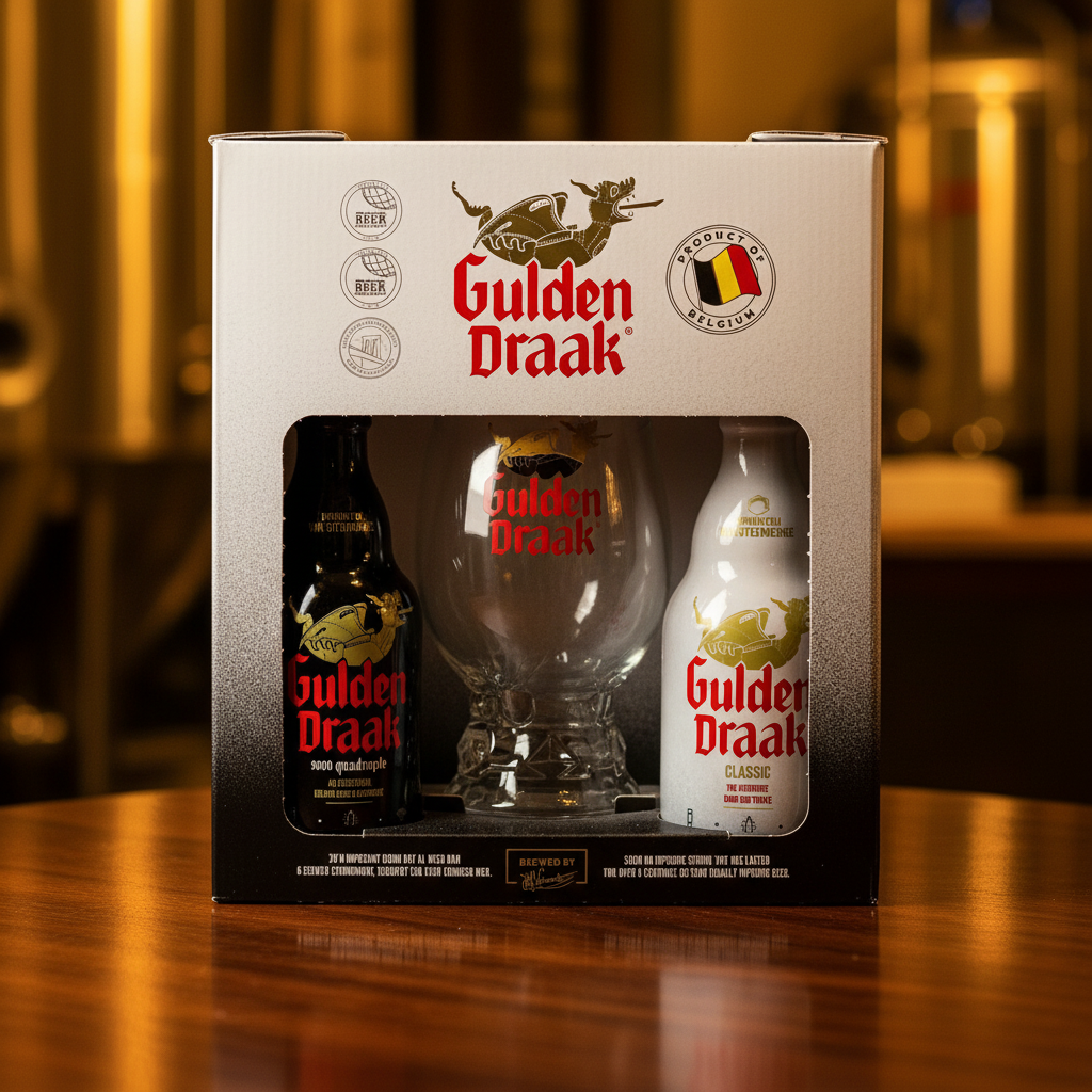 Pack Gulden Draak com 2 garrafas e copo