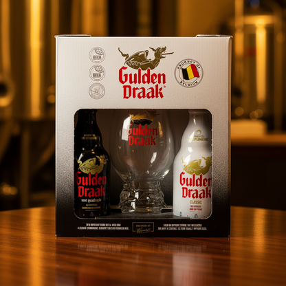 Pack Gulden Draak com 2 garrafas e copo