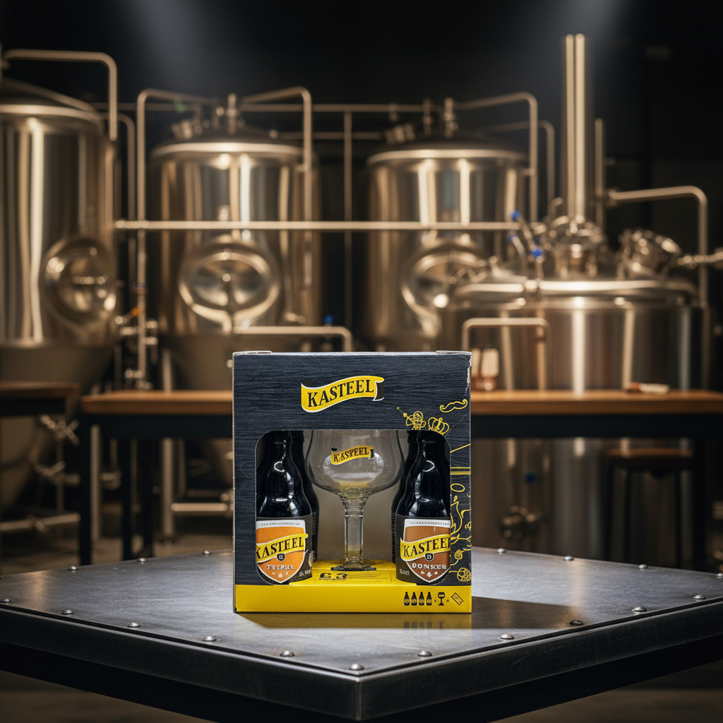 Pack Kasteel com 2 garrafas e copo