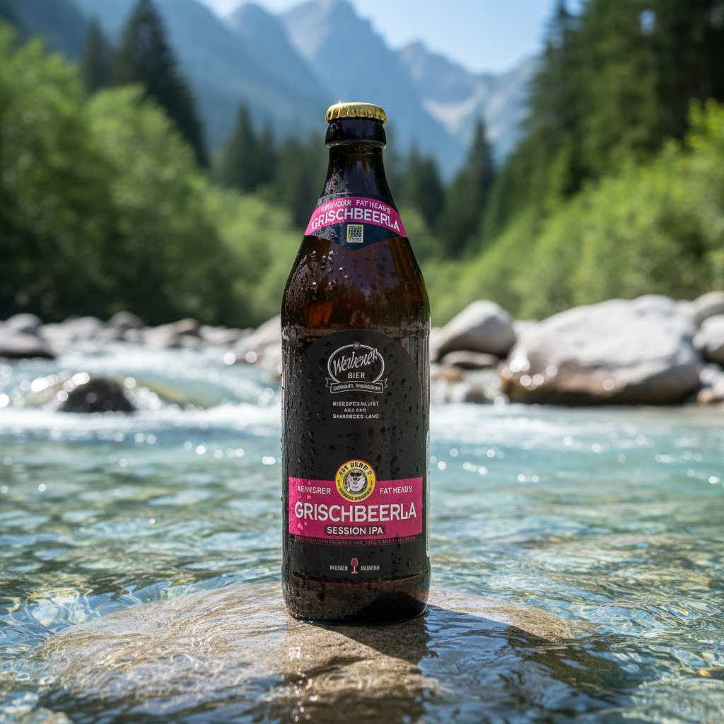 Weilerer Grischbeerla Session IPA - riacho alpino